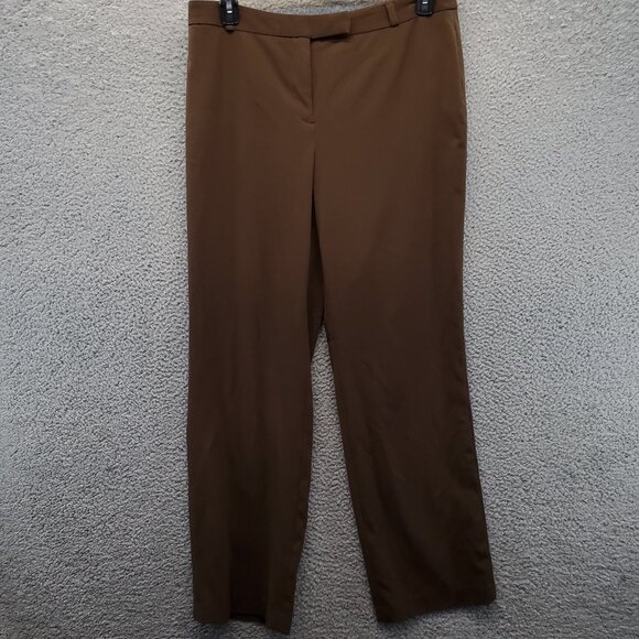 Charter Club Slim It Up Dress Pants Slacks Browns Size 12 Business - Picture 1 of 9